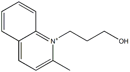 1-(3-Hydroxypropyl)-2-methylquinolinium Struktur