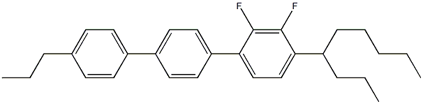 4-Nonyl-4''-propyl-2,3-difluoro-1,1':4',1''-terbenzene Struktur