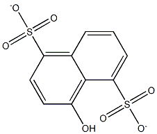 4-Hydroxy-1,5-naphthalenedisulfonate Struktur