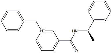 1-Benzyl-3-[N-[(R)-1-phenylethyl]carbamoyl]pyridinium Struktur