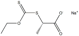 [S,(-)]-2-[Ethoxy(thiocarbonyl)thio]propionic acid sodium salt Struktur