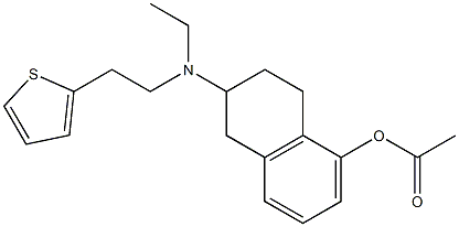 Acetic acid 2-[ethyl[2-(2-thienyl)ethyl]amino]tetralin-5-yl ester Struktur