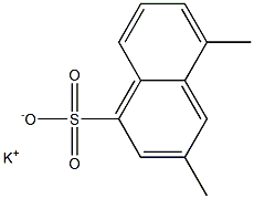 3,5-Dimethyl-1-naphthalenesulfonic acid potassium salt Struktur