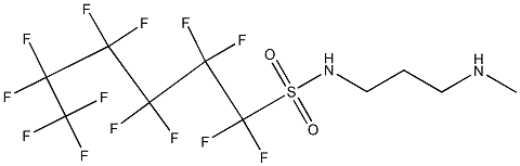 N-(3-Methylaminopropyl)-1,1,2,2,3,3,4,4,5,5,6,6,6-tridecafluoro-1-hexanesulfonamide Struktur