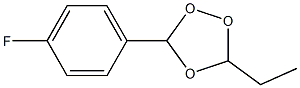 3-Ethyl-5-(4-fluorophenyl)-1,2,4-trioxolane Struktur