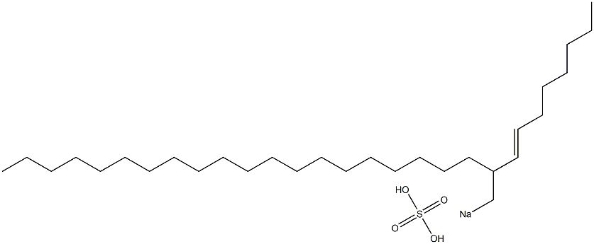 Sulfuric acid 2-(1-octenyl)docosyl=sodium ester salt Struktur