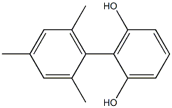 2-(2,4,6-Trimethylphenyl)benzene-1,3-diol Struktur