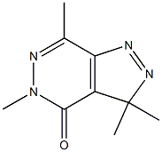 3,3,5,7-Tetramethyl-3H-pyrazolo[3,4-d]pyridazin-4(5H)-one Struktur