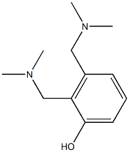 2,3-Bis(dimethylaminomethyl)phenol Struktur