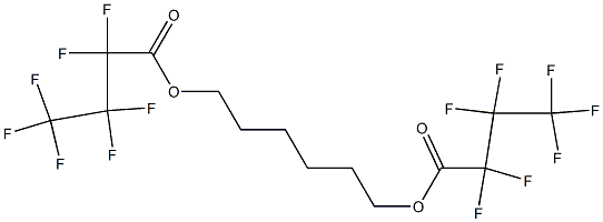 Bis(heptafluorobutyric acid)1,6-hexanediyl ester Struktur