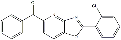 2-(2-Chlorophenyl)-5-benzoyloxazolo[4,5-b]pyridine Struktur