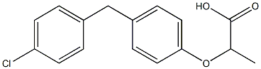 2-[4-(4-Chlorobenzyl)phenoxy]propionic acid Struktur