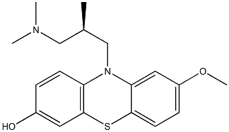 10-[(R)-3-(Dimethylamino)-2-methylpropyl]-2-methoxy-10H-phenothiazin-7-ol Struktur