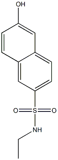 6-Hydroxy-N-ethyl-2-naphthalenesulfonamide Struktur