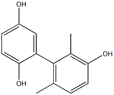 2',6'-Dimethyl-1,1'-biphenyl-2,3',5-triol Struktur