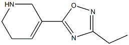 3-Ethyl-5-[(1,2,5,6-tetrahydropyridin)-3-yl]-1,2,4-oxadiazole Struktur