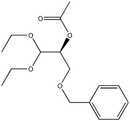 (S)-2-Acetyloxy-3-benzyloxypropionaldehyde diethyl acetal Struktur