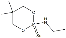 5,5-Dimethyl-2-ethylamino-1,3,2-dioxaphosphorinane 2-selenide Struktur