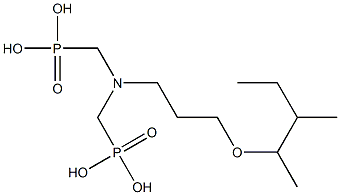 [[[3-(1,2-Dimethylbutoxy)propyl]imino]bis(methylene)]bisphosphonic acid Struktur