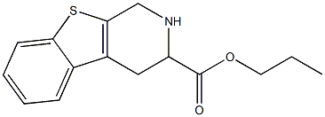 1,2,3,4-Tetrahydro[1]benzothieno[2,3-c]pyridine-3-carboxylic acid propyl ester Struktur