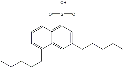 3,5-Dipentyl-1-naphthalenesulfonic acid Struktur