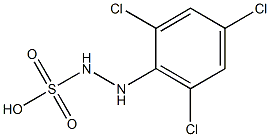 2-(2,4,6-Trichlorophenyl)hydrazinesulfonic acid Struktur