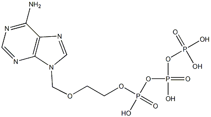 2-[(6-Amino-9H-purin-9-yl)methoxy]ethanol triphosphate Struktur