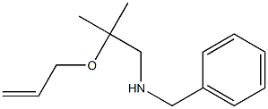 Allyl 2-(benzylamino)-1-methyl-1-methylethyl ether Struktur