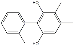 2-(2-Methylphenyl)-4,5-dimethylbenzene-1,3-diol Struktur