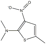 2-(Dimethylamino)-3-nitro-5-methylthiophene Struktur