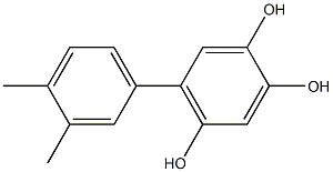 5-(3,4-Dimethylphenyl)-1,2,4-benzenetriol Struktur