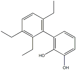 3-(2,3,6-Triethylphenyl)benzene-1,2-diol Struktur