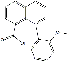 8-(2-Methoxyphenyl)-1-naphthoic acid Struktur