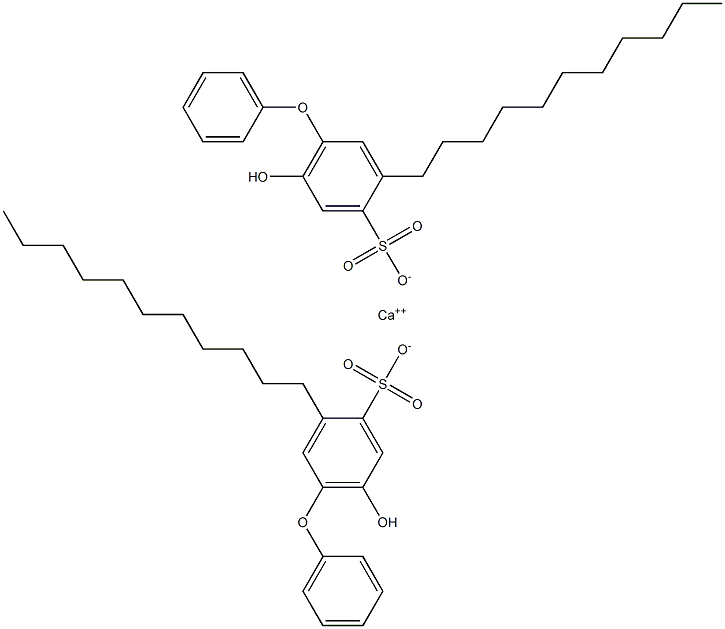 Bis(6-hydroxy-3-undecyl[oxybisbenzene]-4-sulfonic acid)calcium salt Struktur