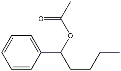 Acetic acid 1-phenylpentyl ester Struktur