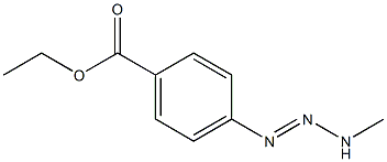 4-[3-Methyl-1-triazenyl]benzoic acid ethyl ester Struktur