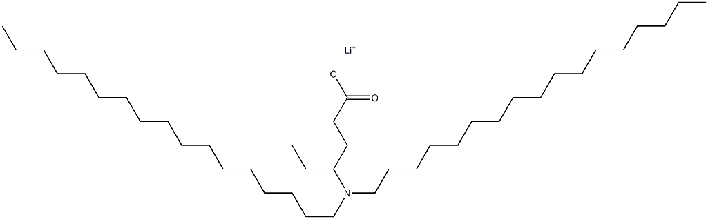 4-(Diheptadecylamino)hexanoic acid lithium salt Struktur