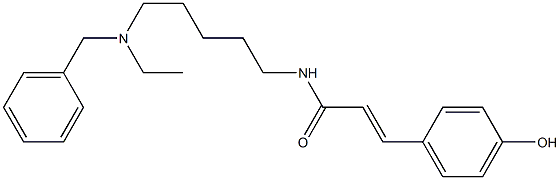 N-[5-(Ethylbenzylamino)pentyl]-3-(4-hydroxyphenyl)acrylamide Struktur