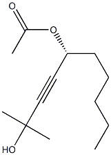 (R)-2-Methyl-3-decyne-2,5-diol 5-acetate Struktur