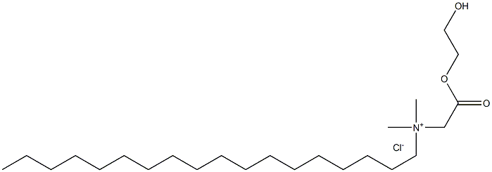 N-(2-Hydroxyethoxycarbonylmethyl)-N,N-dimethyloctadecylammonium chloride Struktur