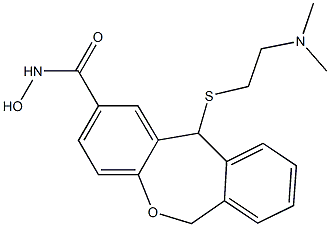 11-[[2-(Dimethylamino)ethyl]thio]-6,11-dihydrodibenz[b,e]oxepin-2-carbohydroxamic acid Struktur