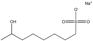 7-Hydroxyoctane-1-sulfonic acid sodium salt Struktur