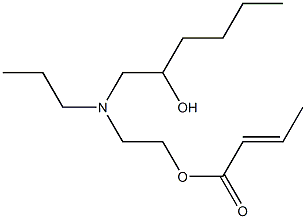 Crotonic acid 2-[N-(2-hydroxyhexyl)-N-propylamino]ethyl ester Struktur