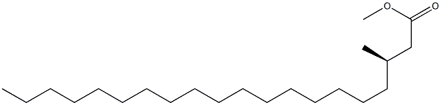 [R,(+)]-3-Methylicosanoic acid methyl ester Struktur