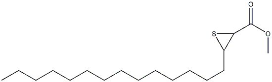 2,3-Epithioheptadecanoic acid methyl ester Struktur