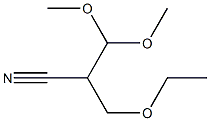 3-Ethoxy-2-(dimethoxymethyl)propiononitrile Struktur