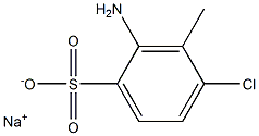 2-Amino-4-chloro-3-methylbenzenesulfonic acid sodium salt Struktur