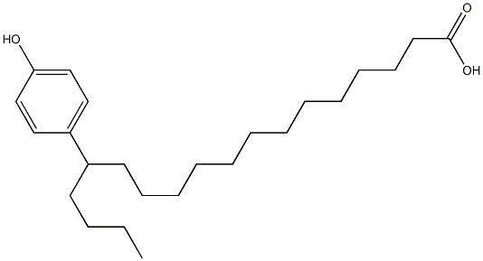 14-(4-Hydroxyphenyl)stearic acid Struktur