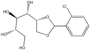 5-O,6-O-(2-Chlorobenzylidene)-D-glucitol Struktur