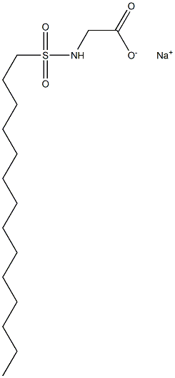 N-Tetradecylsulfonylglycine sodium salt Struktur